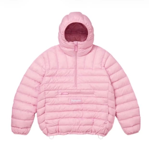 [S] 슈프림 마이크로 다운 하프 집업 핑크