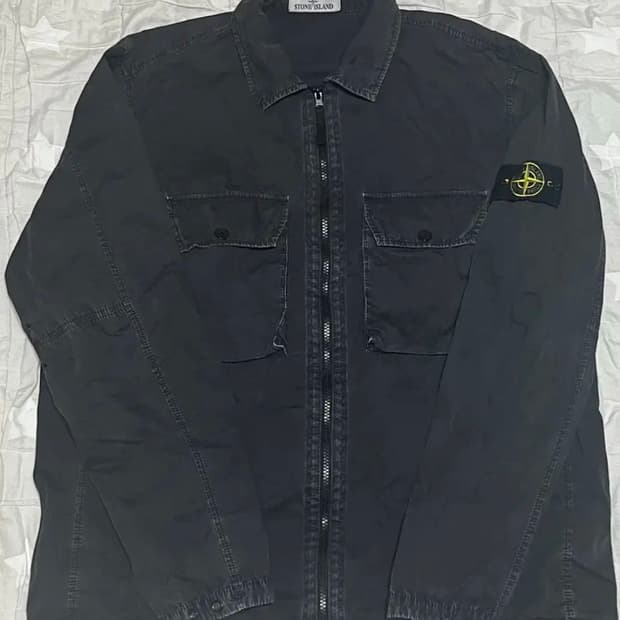 스톤아일랜드 올드이펙트 오버셔츠 21fw XXL 블랙
