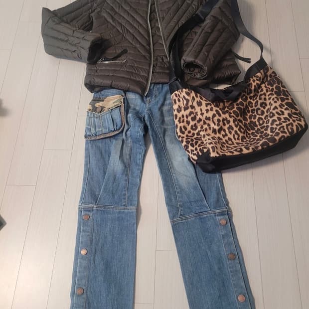 [EGOIST 카고 포켓 데님 팬츠 판매해요]