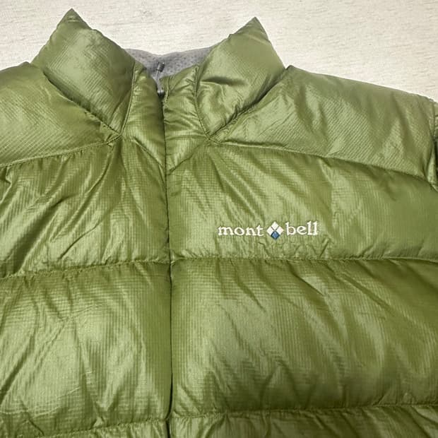 (M)몽벨 알파인 일본 빈티지 경량 다운 그린