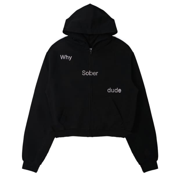 제노리포트 WHY SOBER DUDE HOODIE