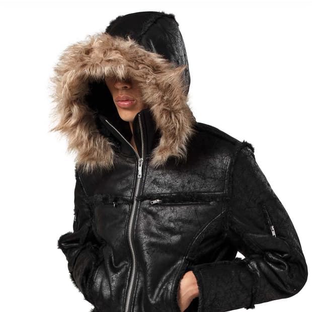 Racer worldwide Black Sheepskin Jacket 