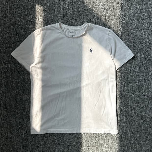 폴로 랄프로렌 화이트 포니 로고 반팔