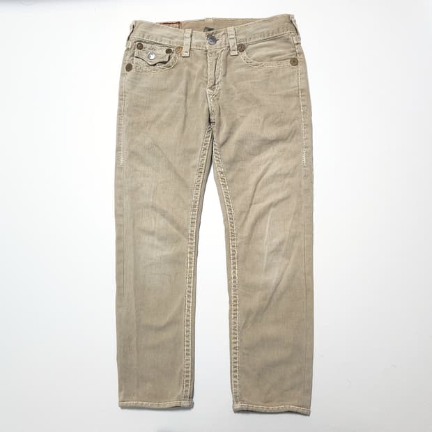 트루릴리전 USA 빌리 슈퍼 티 베이지 팬츠