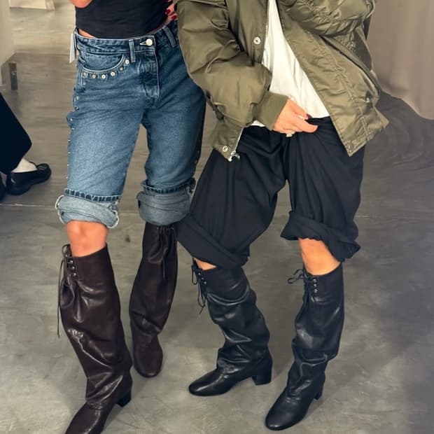 [38]팔로마울 Victoria 레이스업 부츠/블랙