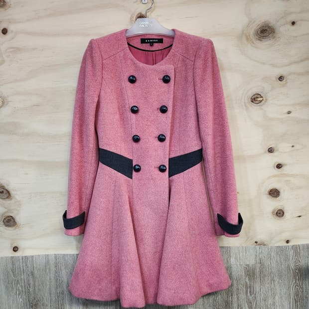 605) 에고이스트EGOIST 더블 버튼 플레어 코트