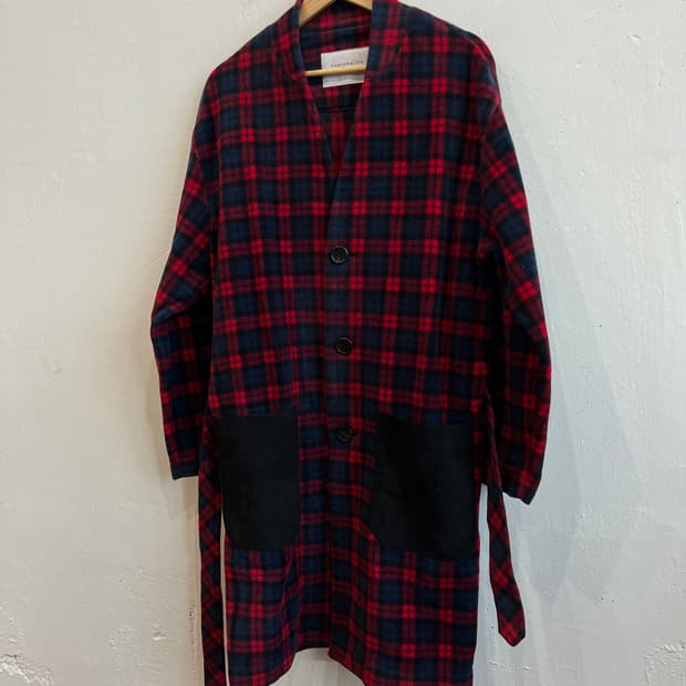 커스텀멜로우 플리스 로브 코트 