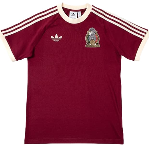 아디다스 멕시코 아디컬러 3S 티셔츠 노블 마룬 - KR 사이즈