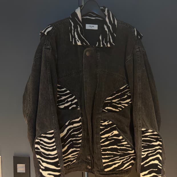 셀린느 지브라 데님 자켓 L사이즈