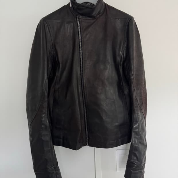 릭 오웬스 17AW 몰리노 레더 자켓