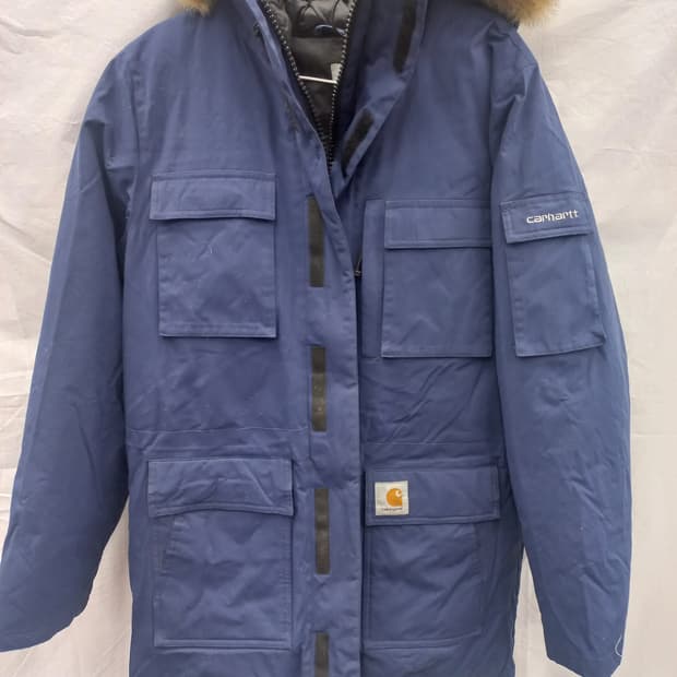 칼하트 베링 파카 II 네이비 s
