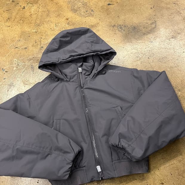 [정품/S] 캘빈클라인 후드 바람막이 자켓 그레이 b14