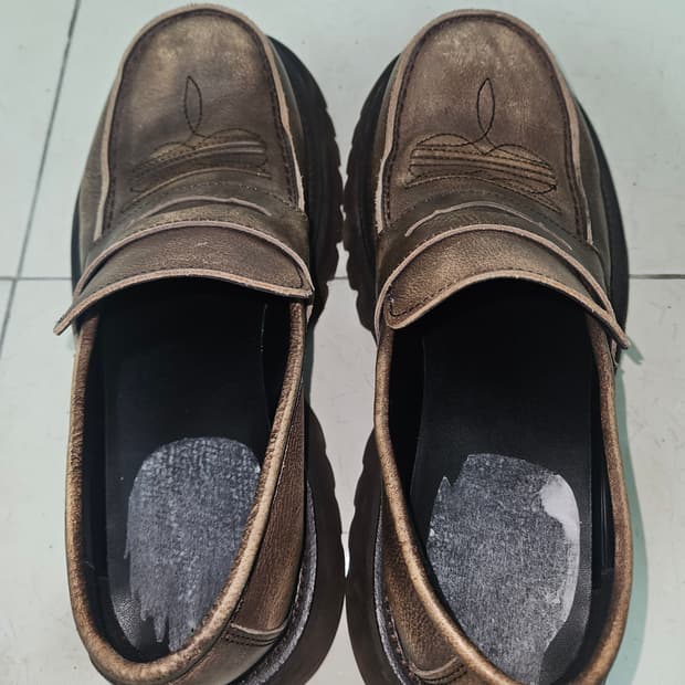 Dnsr 맘모스 홀스레더 로퍼 브라운