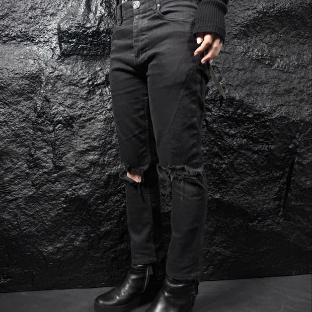 SEIGEKI 2015 Destroyed Paneled Denim