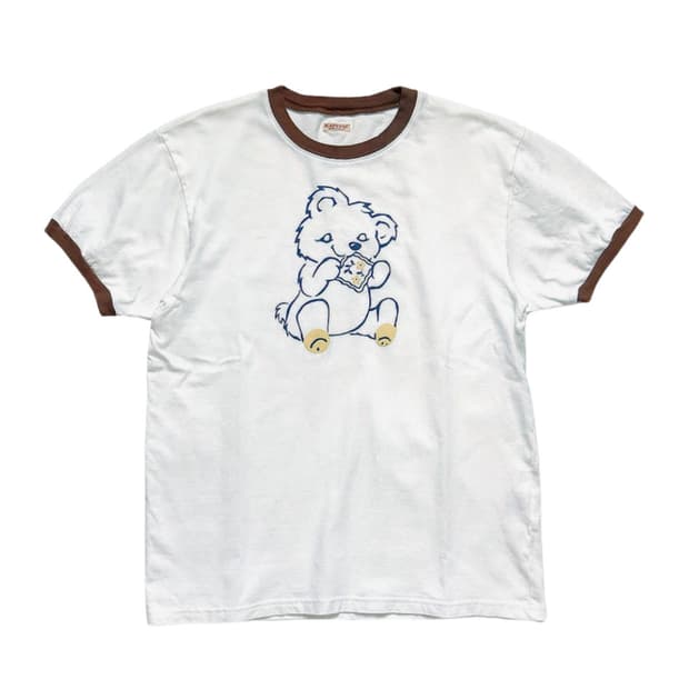 ( 새상품 4 ) 캐피탈 20-T 링거 티셔츠 패키쉬 패치 화이트