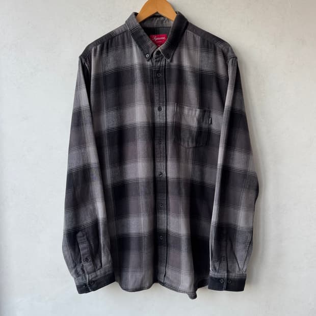 Fw18 슈프림 Shadow Plaid 플란넬 셔츠