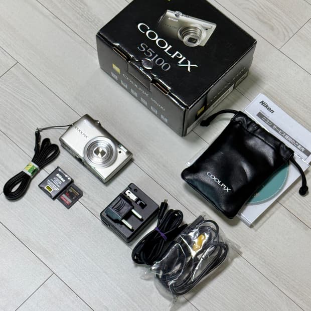 츄 디카) 니콘 쿨픽스 S5100 빈티지디카 디지털카메라 실버