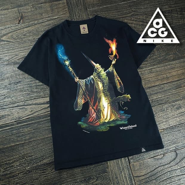 [나이키 ACG] 위저드 반팔 티셔츠 블랙 M21974
