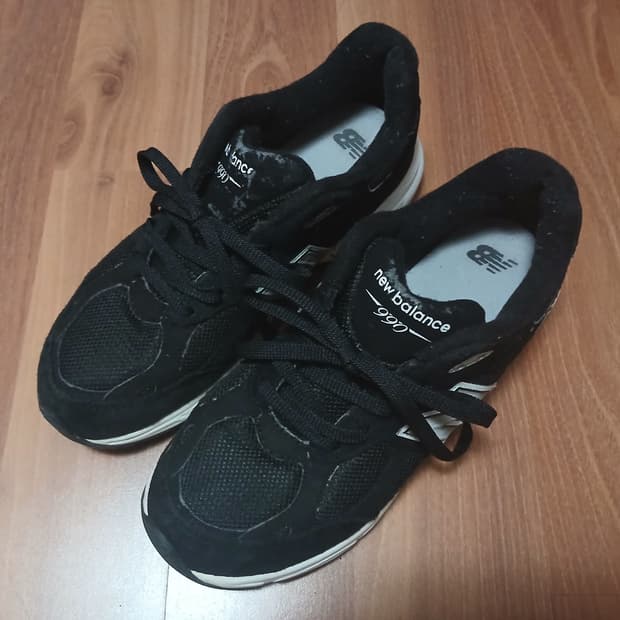 뉴발란스 990 검정 블랙 245