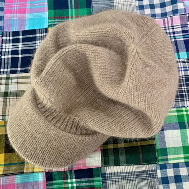 마지 앙고라 니트 캡 진베이지 japanese