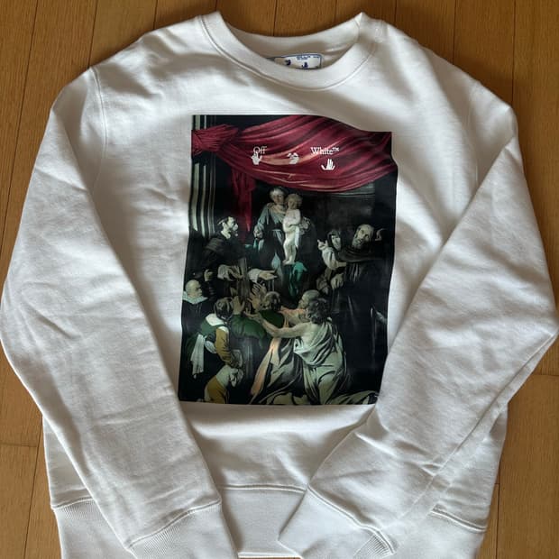 오프화이트 카라바지오 맨투맨 L