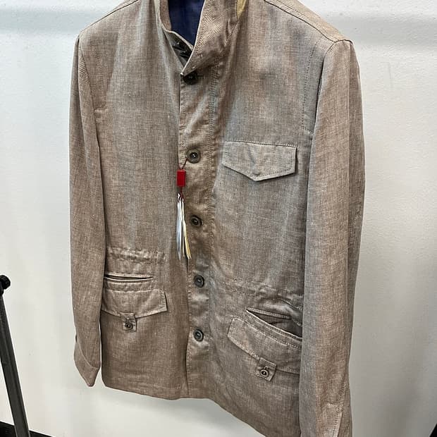 105) 루치아노바르베라 이태리 린넨 사파리