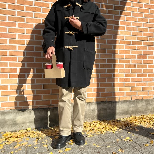 Schott 쇼트 후드 더플코트 L