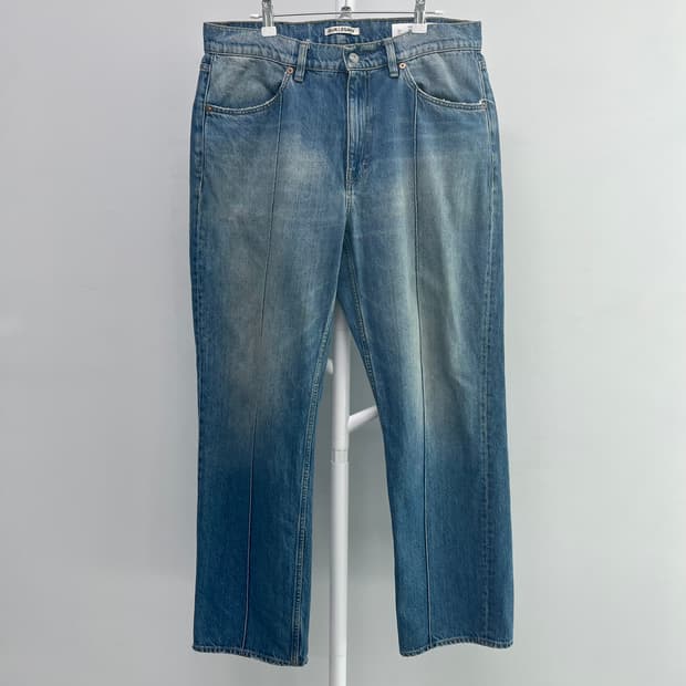 [34] 아워레가시 포멀 컷 크리즈 워시 데님 팬츠