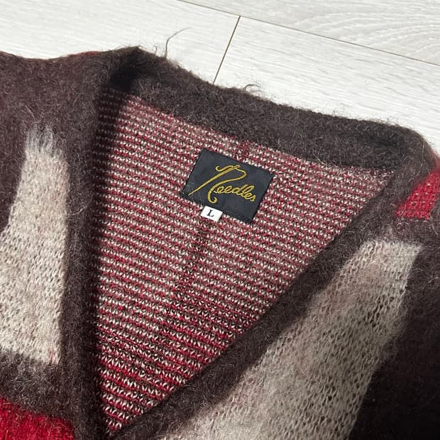 needles 모헤어 가디건 XL