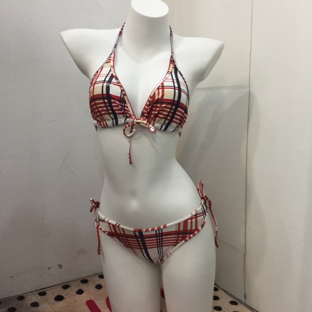 타미걸 체크 갸루 비키니