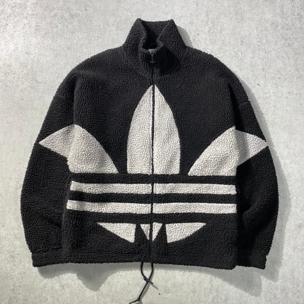 [F] Adidas 아디다스 빅 트레포일 플리스 집업 자켓