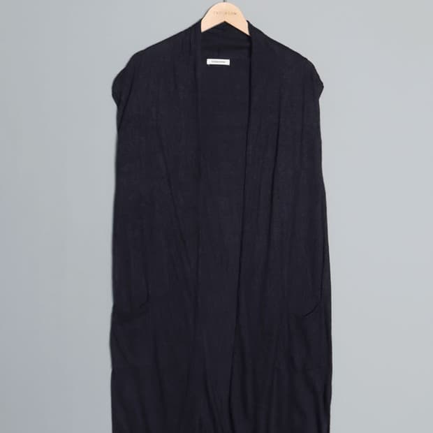 GLOBAL WORK Sleeveless Long Cardigan