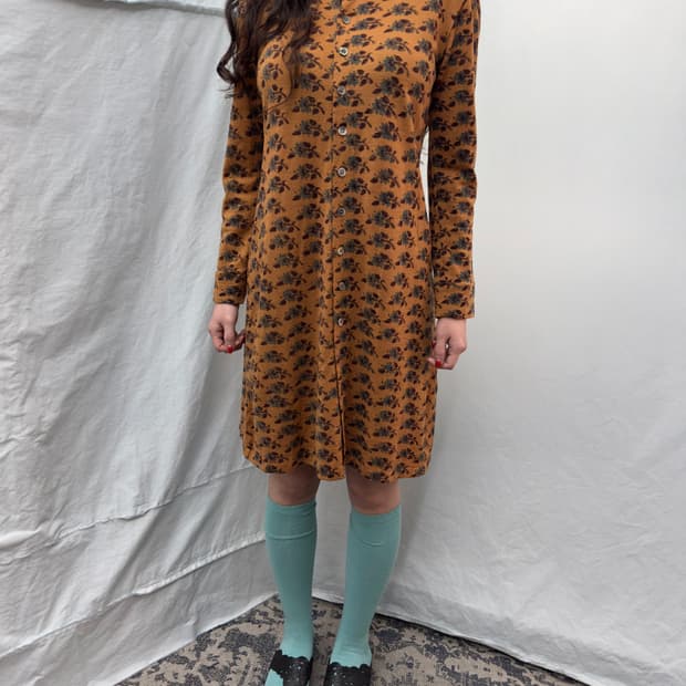 zucca 꽃 원피스 가디건