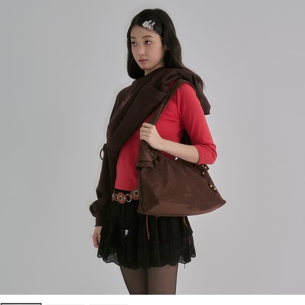 마이쉘 버디 스웨이드 숄더백