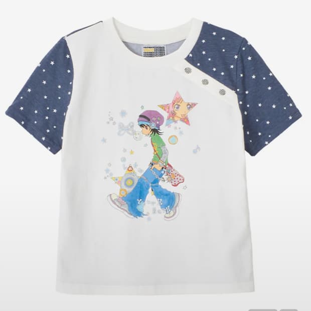 유쓰배쓰 올리와 oliwa 버튼탑 티셔츠 화이트