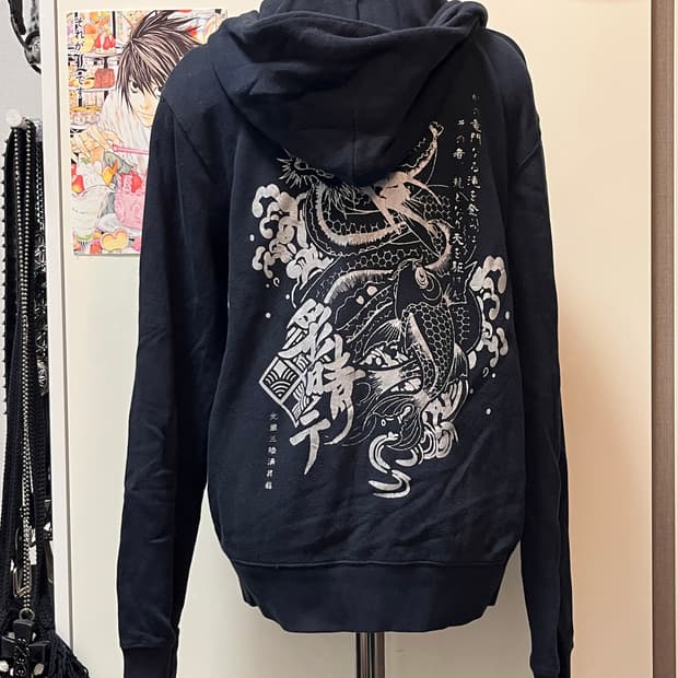 오리엔탈 프린팅 후드집업 ykk지퍼