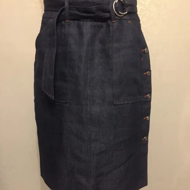 HERMES 에르메스 스커트(리넨)42 사이즈