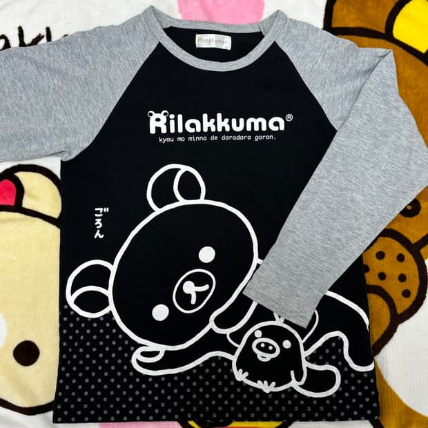 리락쿠마 롱슬리브 티셔츠