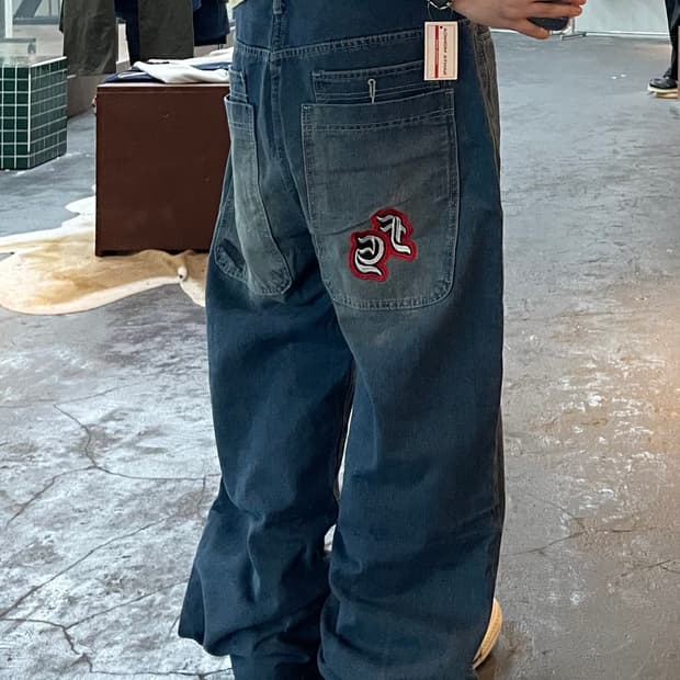 빈티지 올드스쿨 카펜터 힙합 데님 팬츠 H51