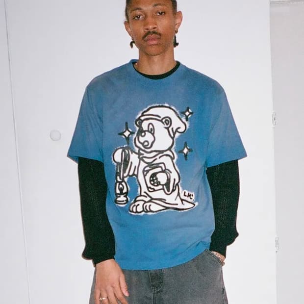 LMC 스프레이 베어 티셔츠 다크 블루