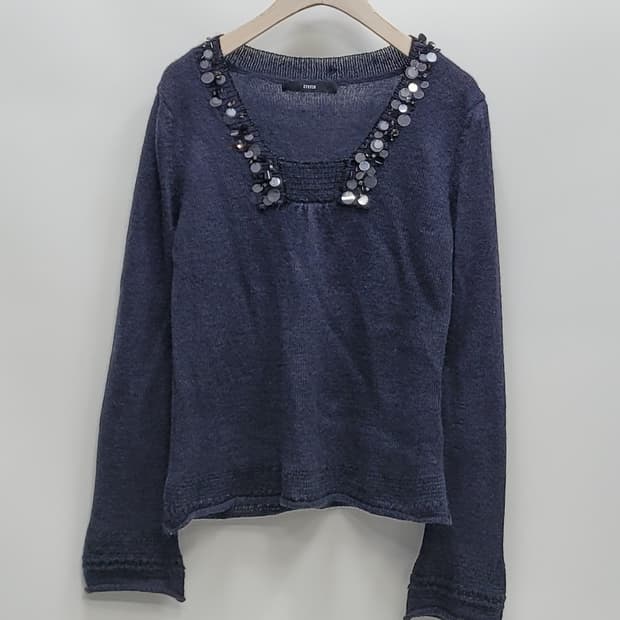 SYSTEM 한섬 시스템 스팽글 울 니트 / 여 F (90)
