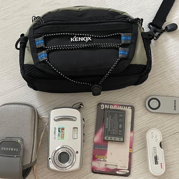삼성 케녹스 v20 kenox 빈티지 디카 디지털 카메라 풀세트