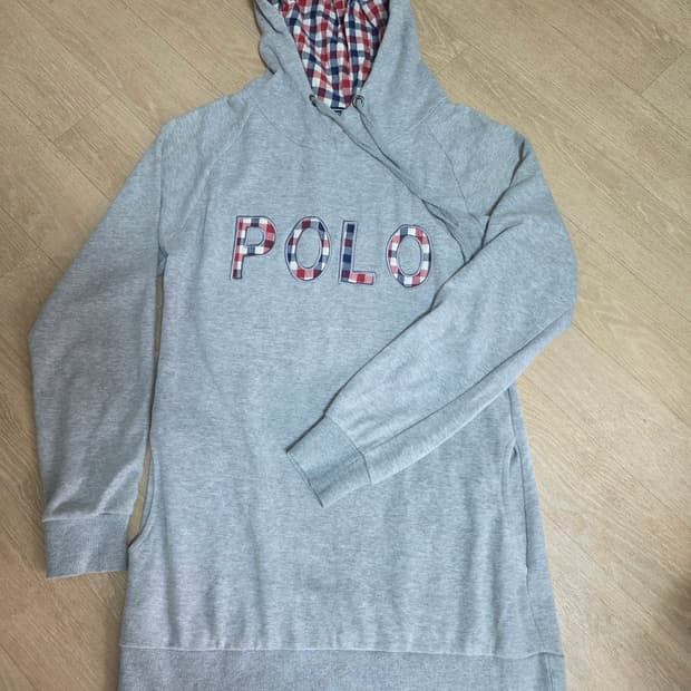 폴로랄프로렌 스펠로고 롱 후드티 S