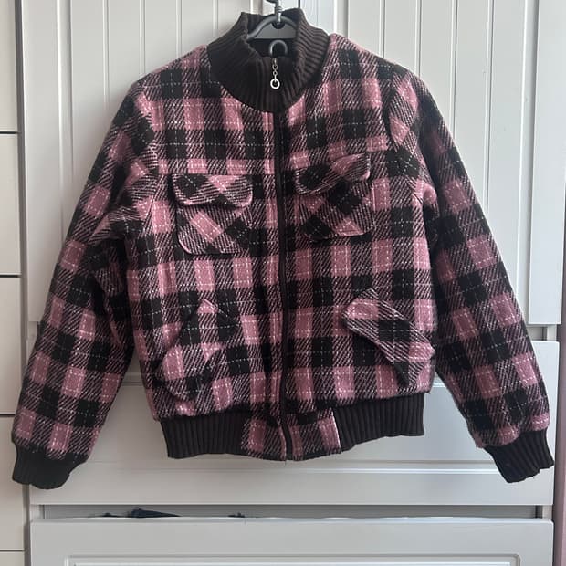 핑크체크 누빔 패딩 자켓 파우닝113 리피나 페페 샵502 히메갸루케케체