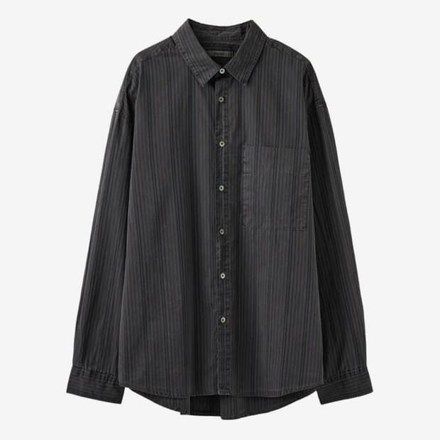 아르반 레인보우 스트라이프 셔츠_다이드 레인보우