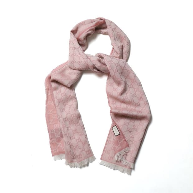 구찌 Gucci Silk Blended Wool Scarf 
