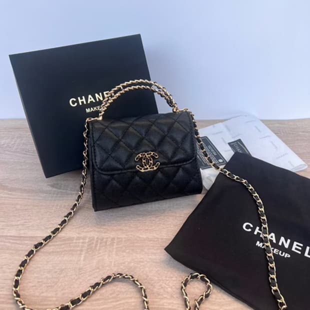 샤넬 메이크업 체인 탑핸들 크로스백