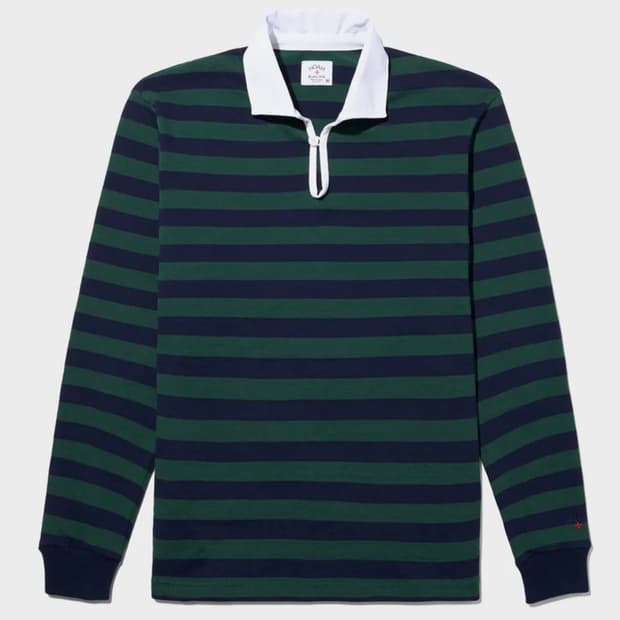 Noah 스트라이프 럭비 셔츠 M
