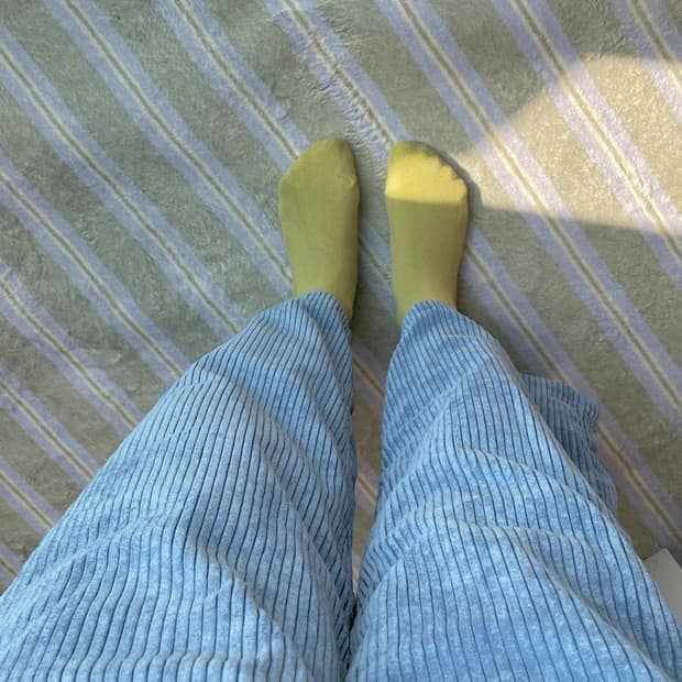 코듀로이 바지 일본 빈티지 블루