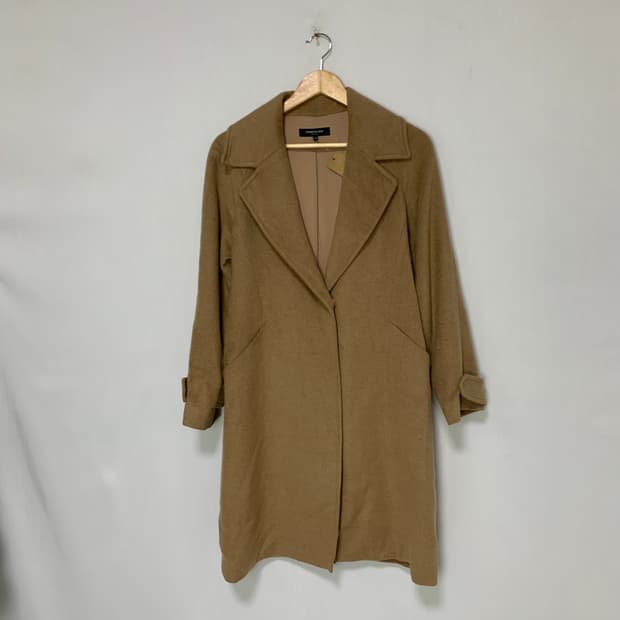 케네스콜 캐시미어 100 코트 핑크 베이지 여성 코트 55 90사이즈